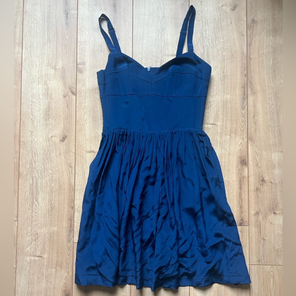 Amanda Uprichard Silk Corset Mini Dress